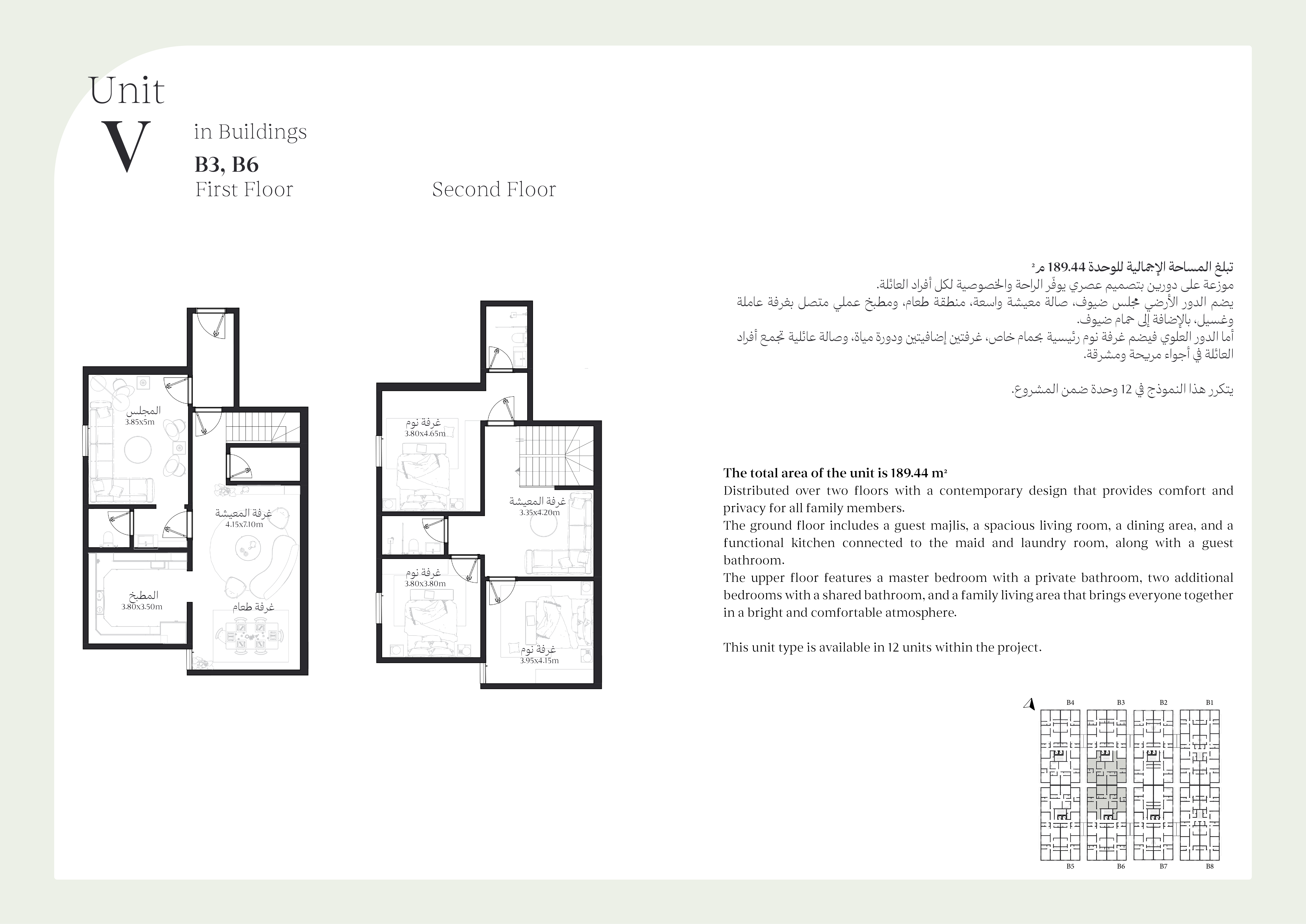  شقة رقم 1 (1/أ)عمارة رقم 3